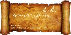 László Lúcia névjegykártya